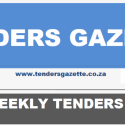 TENDERS GAZETTE SOUTH AFRICA NOTICES AUGUST 29 2025
