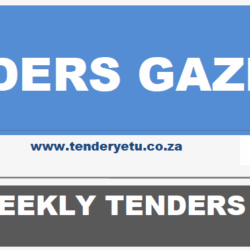 Tenders Gazette Notices August 15 2025 - Tenders Newspaper South Africa