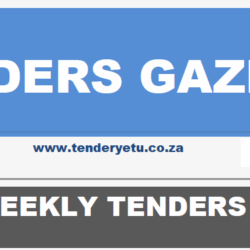 Tenders Gazette October 10th 2025