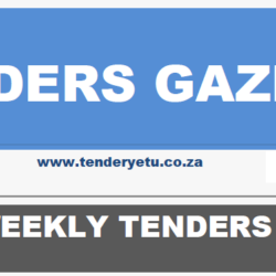 TENDERS GAZETTE SOUTH AFRICA NOTICES MARCH 13TH 2026