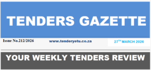 TENDERS GAZETTE SOUTH AFRICA NOTICES MARCH 27TH 2026